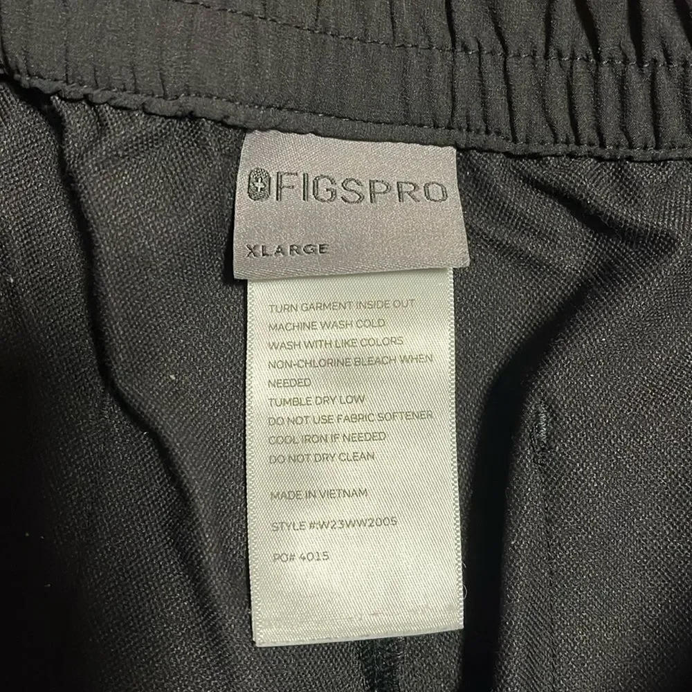 EUC MEN’S XL SHORT FIGSPRO BLACK STRAIGHT LEG TROUSERS